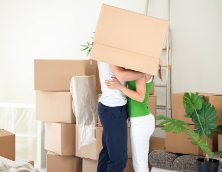 Local Kingston moving truck ready for apartment and office moves