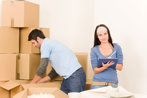 Packed moving truck used for household transport in Kingston