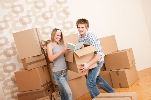 Local Kingston removals crew preparing items for same day transport
