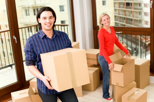 Removal truck loading for a Kingston house or office move