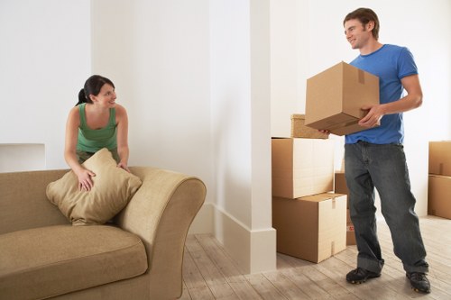 Careful moving of an upright piano in Kingston