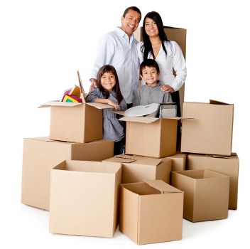 Kingston office relocation service with labelled boxes and workspace equipment